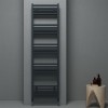 Carisa Fame 1740 x 500mm Anthracite Designer Aluminium Towel Rail
