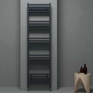 Carisa Fame 1740 x 500mm Anthracite Designer Aluminium Towel Rail