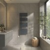 Kristiansund 1380 x 500mm Anthracite Thermostatic Touch Control Wifi Electric Heated Towel Rail