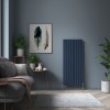 Karlstad 1600 x 682mm Sapphire Blue Double Vertical Flat Panel Designer Radiator