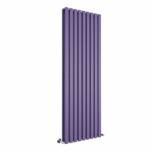 Lulea 1800 x 620mm Elegant Purple Double Vertical Flat Panel Designer Radiator