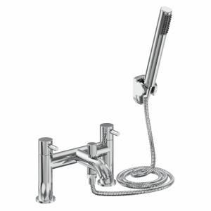 Nairn Modern Bath Shower Mixer Tap with Hand Shower - Chrome