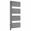 Kristiansund 1126 x 500mm Gunmetal Thermostatic Touch Control Electric Heated Towel Rail