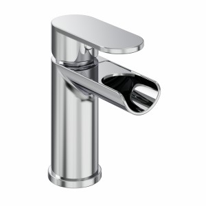 Tolmer Modern Waterfall Mono Basin Mixer Tap - Chrome