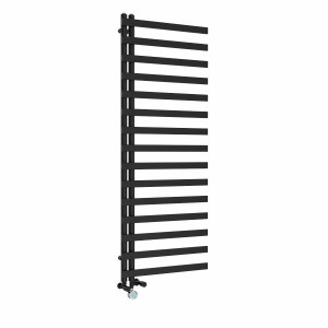 Kemi 1600 x 600mm Dual Fuel Black Thermostatic Touch Control Wifi Electric Heated Towel Rail