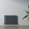 Carisa Plata 600 x 840mm Anthracite Designer Aluminium Radiator