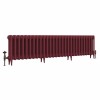 Classic  450 x 1770mm Farrow & Ball Eating Room Red Triple Column Cast Iron Radiator - 28 Sections