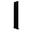 Carisa Nixie 1800 x 415mm Black Designer Aluminium Radiator