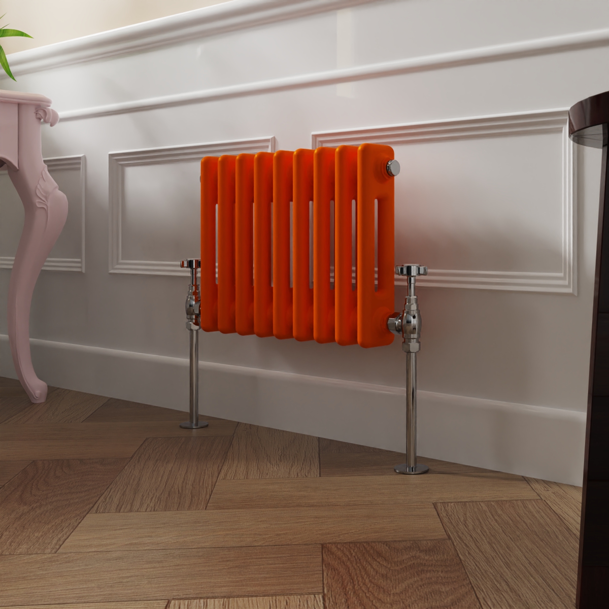 Bern 300 x 425mm Bright Orange Double Horizontal Column Radiator