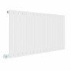 Karlstad 600 x 1158mm White Horizontal Flat Panel Wifi Electric Radiator - 1000W