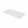 Essentials Anti-Slip 1300 x 760mm Rectangle Stone Shower Tray White