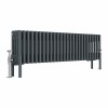 Bern 300 x 1190mm Traditional Anthracite Horizontal Four Column Radiator