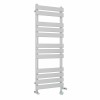 Juva 1200 x 450mm Dual Fuel Chrome Flat Panel Thermostatic Touch Control Wifi Electric Heated Towel Rail