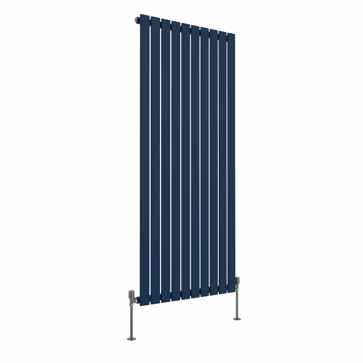 Karlstad 1600 x 682mm Sapphire Blue Single Vertical Flat Panel Designer Radiator