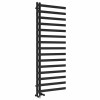 Kemi 1600 x 600mm Dual Fuel Black Simple Electric Heated Towel Rail