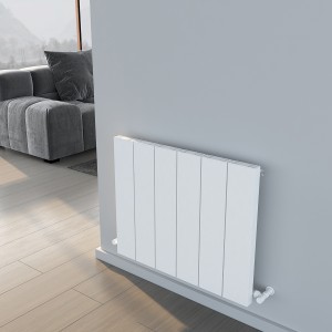 Carisa Elvino 600 x 745mm White Designer Aluminium Radiator