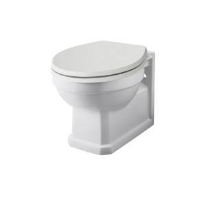 Wellington Traditional Wall Hung Pan with Sand Soft Close Seat
