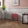 Bern 300 x 425mm Rose Pink Four Column Horizontal Traditional Radiator