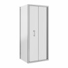 Ennerdale 760mm Bi-Fold Shower Door with 760mm Side Panel - Chrome