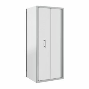 Ennerdale 760mm Bi-Fold Shower Door with 760mm Side Panel - Chrome
