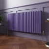 Norden 600 x 1417mm Elegant Purple Double Horizontal Oval Column Designer Radiator
