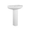 Splash 540mm Basin with Full Pedestal