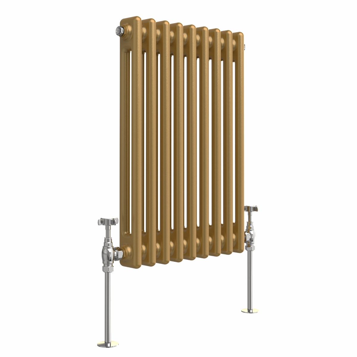 Bern 600 x 425mm Metallic Gold Double Horizontal Column Radiator