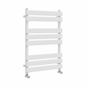 Juva 800 x 600mm White Flat Panel Heated Towel Rail