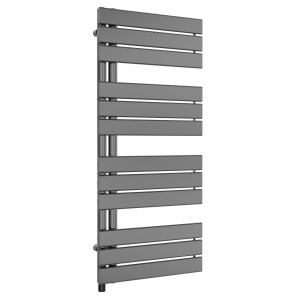 Kristiansund 1126 x 500mm Gunmetal Simple Electric Heated Towel Rail