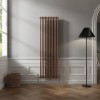Bern 1800 x 560mm Black Copper Double Column Vertical Traditional Radiator