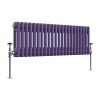 Bern 300 x 1010mm Elegant Purple Double Horizontal Column Radiator