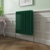 Bern 600 x 605mm Moss Green Triple Horizontal Column Radiator