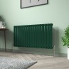 Karlstad 600 x 1158mm Moss Green Single Flat Panel Horizontal Designer Radiator