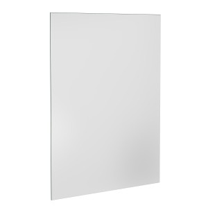 Level 750 x 550mm White Mirror