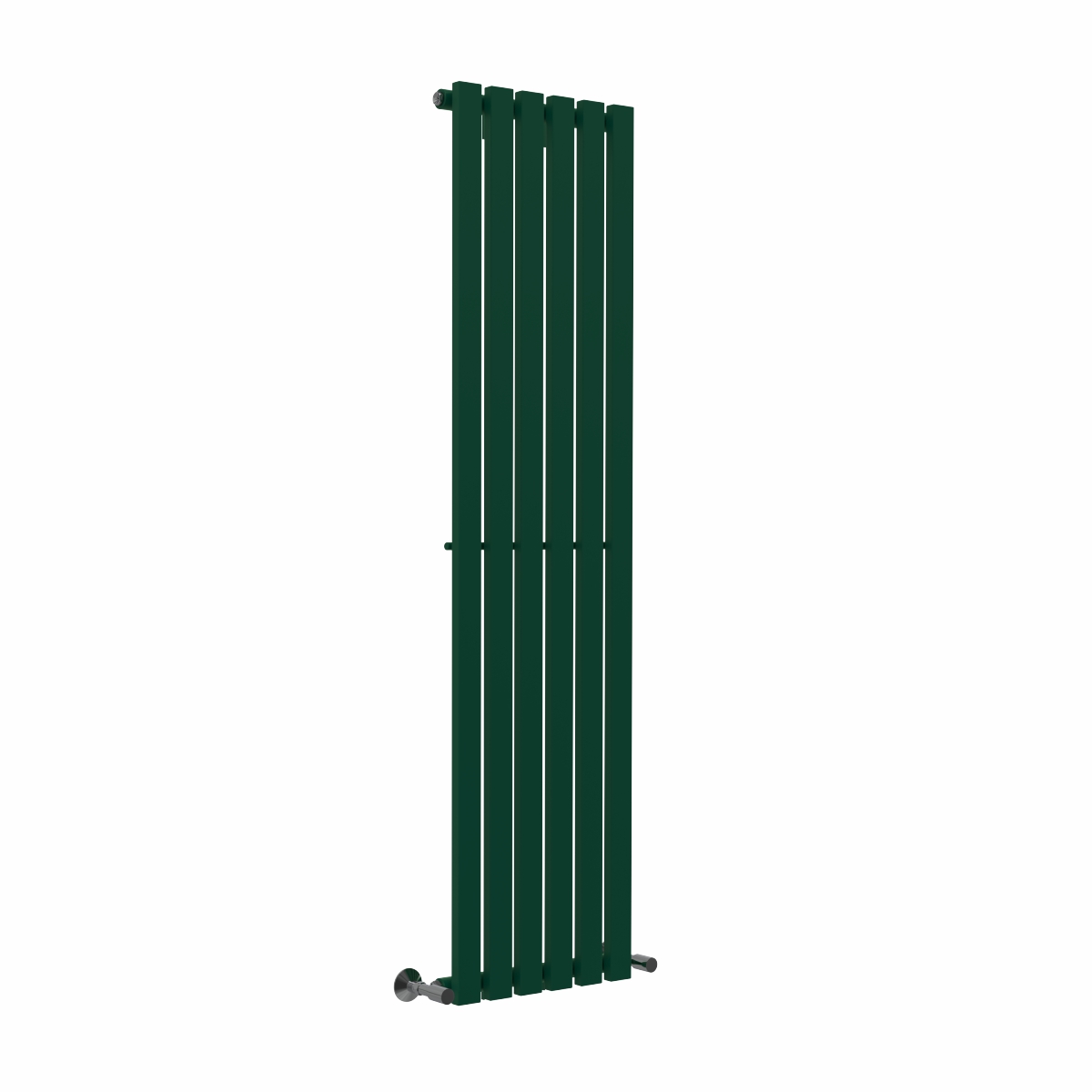 Lulea 1600 x 410mm Moss Green Single Flat Panel Vertical Designer Radiator