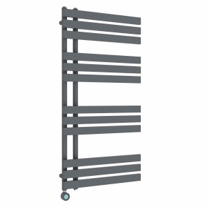 Koli 1200 x 600mm Anthracite Thermostatic Touch Control Wifi Electric Heated Towel Rail