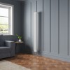 Bern 1800 x 200mm White Double Column Vertical Traditional Radiator