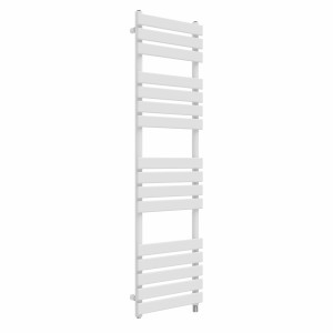 Juva 1600 x 450mm White Flat Panel Simple Electric Heated Towel Rail