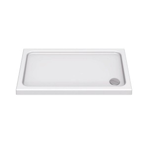 KStone - Anti-Slip 900 x 800mm Rectangular Shower Tray -White - KS9080SR