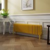 Bern 300 x 1190mm Zinc Yellow Four Column Horizontal Traditional Radiator