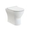 Fresh Curved Round Back To Wall Toilet & Soft Close Seat