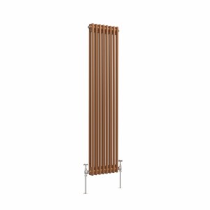 Bern 1500 x 380mm Metallic Bronze Double Vertical Column Radiator