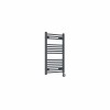 Bergen 800 x 500mm Straight Anthracite Thermostatic Touch Control Electric Heated Towel Rail