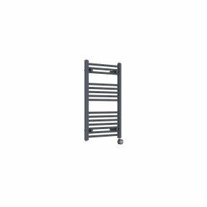 Bergen 800 x 500mm Straight Anthracite Thermostatic Touch Control Electric Heated Towel Rail