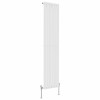 Lulea 1800 x 410mm White Single Flat Panel Vertical Designer Radiator