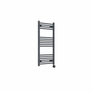 Bergen 1000 x 500mm Straight Anthracite Thermostatic Touch Control Electric Heated Towel Rail