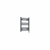 Bergen 600 x 500mm Straight Anthracite Thermostatic Touch Control Electric Heated Towel Rail