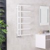 Kristiansund 988 x 500mm White Designer Heated Towel Rail