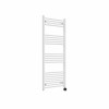 Bergen 1400 x 600mm Straight White Thermostatic Touch Control Electric Heated Towel Rail