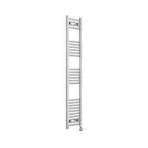 Bergen 1600 x 300mm Straight Chrome Thermostatic Touch Control Electric Heated Towel Rail